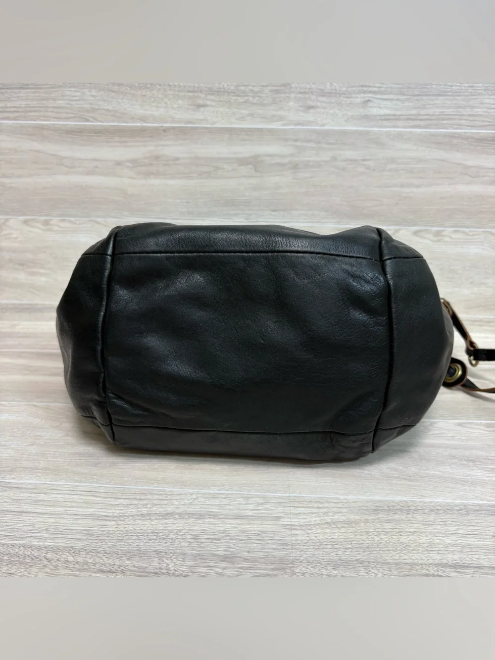 VTG Danier Black Leather Hobo Shoulder Bag